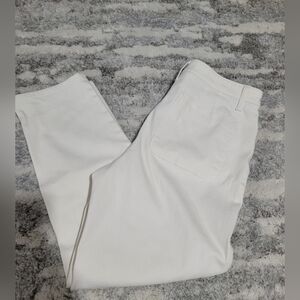 Talbots White Straight Leg Jeans with Classic Fit